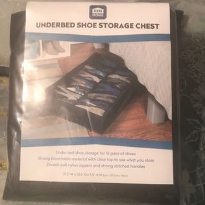 Under bed shoe storage chest